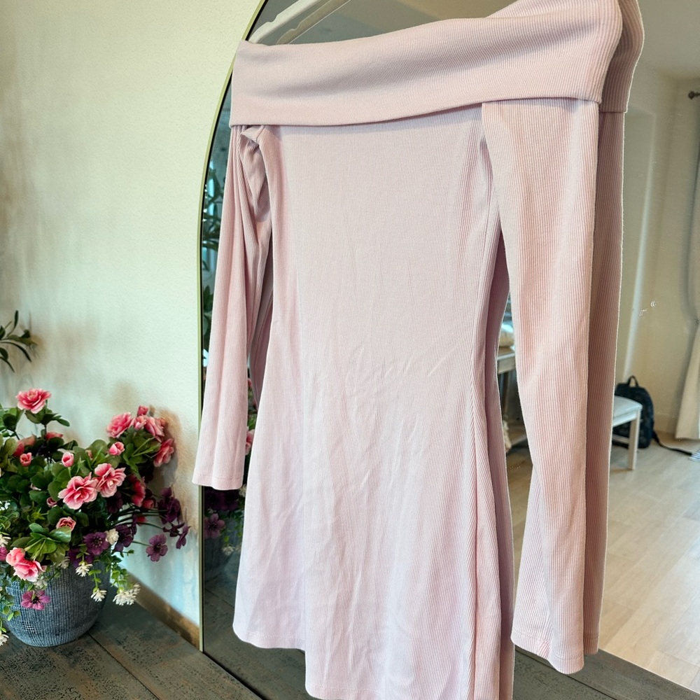 Wild Fable Light Pink Ribbed Top - Picture 4 of 5